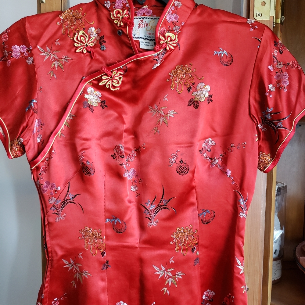 Chinese Solz Squirrel geisha dress tops S